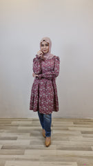 Maia printed puff tiered tunic