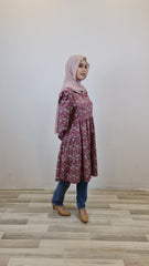 Maia printed puff tiered tunic