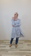 Maia printed puff tiered tunic #2