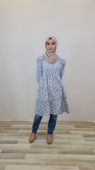 Maia printed puff tiered tunic #2