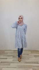 Maia printed puff tiered tunic #2