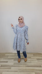 Maia printed puff tiered tunic #2