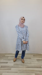 Maia printed puff tiered tunic #2