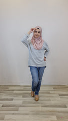 Janet hilow top Grey L