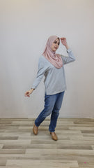 Janet hilow top Grey L