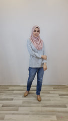 Janet hilow top Grey L