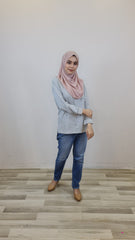 Janet hilow top Grey L