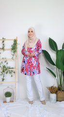 Fleur ironless tunic Pink