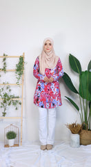 Fleur ironless tunic Pink