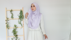 Malika satin instant shawl Lavender