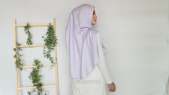 Malika satin instant shawl Lavender