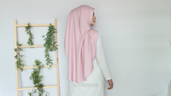 Malika satin instant shawl Pastelpink