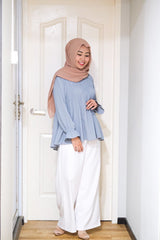 Wendy waffle top Mauve L