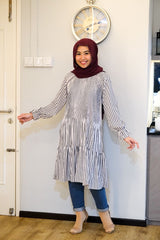 Kylie pleated ruffle tunic #2