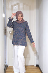 Hanis printed pleated top #2 v2