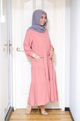 Lisa oversized midi tunic/dress v2 #4 Dustypink L