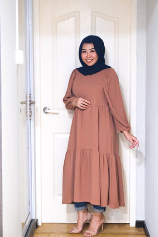 Leena tiered puff midi tunic #4