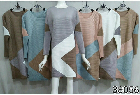 3-colour pleated tunic #2