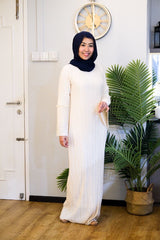 Layla pleated dress Ivory