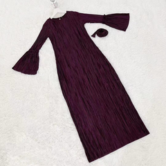 Layla pleated dress Mulberry