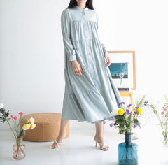 Fariha midi tunic Dustygreen