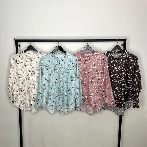 Fleur button top