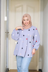 Zahra puff balloon sleeve top