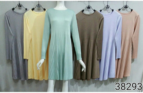 Long pleated babydoll tunic v2