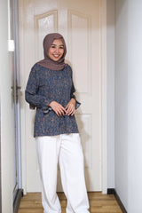 Hanis printed pleated top #2 v2