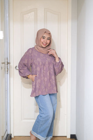 Naila puff balloon sleeve top