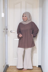 Mila puff balloon sleeve top