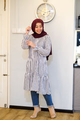 Kylie pleated ruffle tunic #2