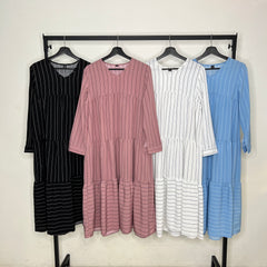 Melly stripes tiered midi tunic #2