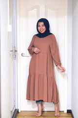 Leena tiered puff midi tunic #4