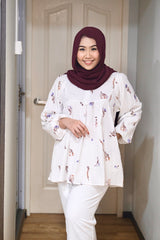 Cecelia puff balloon sleeve top #3 (zip)