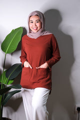 Elie ironless pocket top