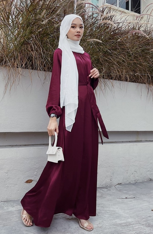 Inayah dress Redmaroon