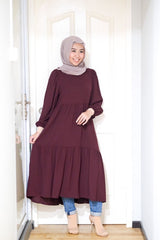 Leena tiered puff midi tunic/dress #2