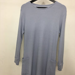 Waffle knit long tunic with cuff sleeve v2