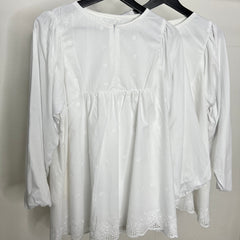 Lila eyelet puff balloon sleeve top White #3