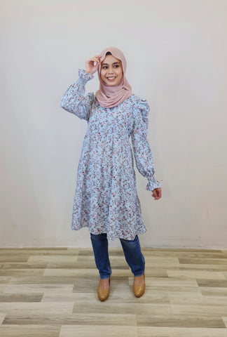 Maia printed puff tiered tunic #2