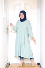 Leena tiered puff midi tunic/dress #2