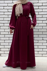 Inayah dress Redmaroon