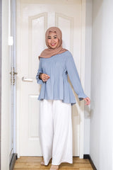 Wendy waffle top Mauve L