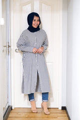 Sasha Stripes oversized long tunic