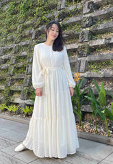 Arianna tiered dress Ivory