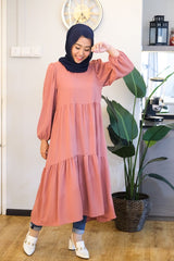 Leena tiered puff midi tunic/dress