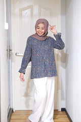 Hanis printed pleated top #2 v2