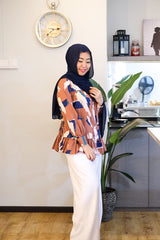 Izzati ruffle top Blue