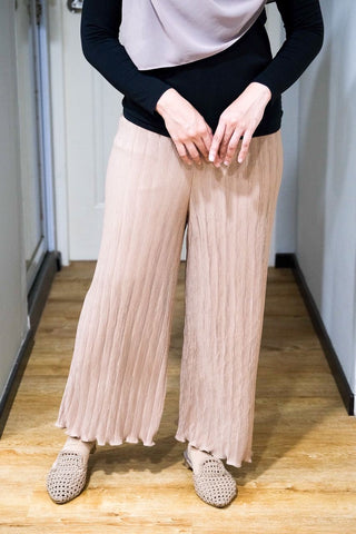 Sally pleated palazzo pants